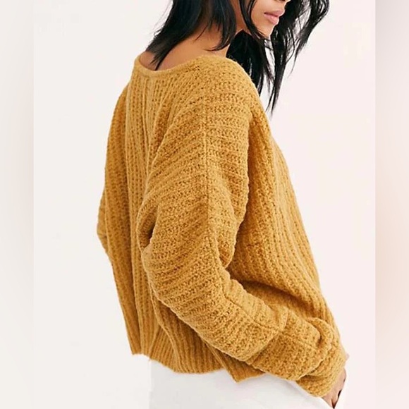 EUC free people moonbeam v-neck sweater - Picture 3 of 12